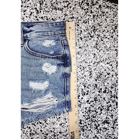 JBD Just Black Denim Jean Shorts Womens (XS) Cutoff Frayed Distressed Light Wash - Picture 6 of 8